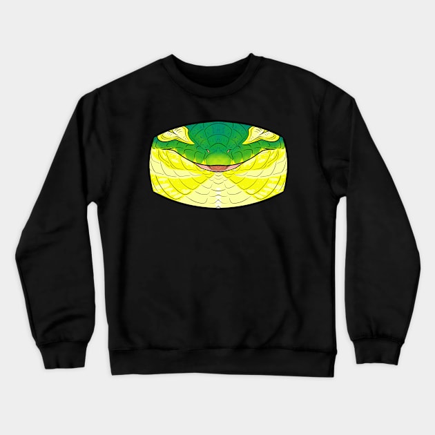 Abronia Lizard Mask Crewneck Sweatshirt by TwilightSaint